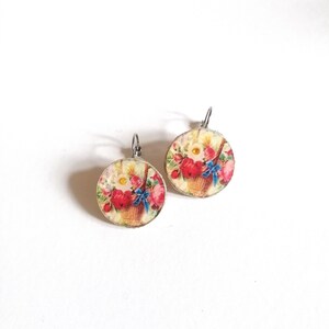 Collezione "I fiori del lago" - Orecchini mazzo di fiori V