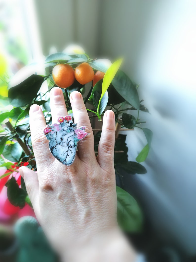 Anatomical Heart Ring 1 image 3