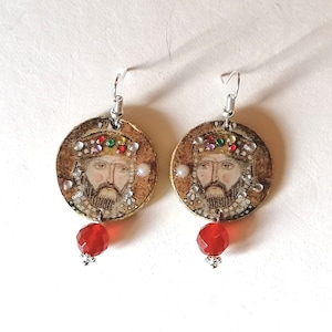 Byzantium collection - Byzantium male head earrings