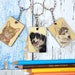 Fiona H reviewed Hand Drawn Custom Pet Portrait Keychain Original Artwork by Wild Portrait Artist, Keyring hand painted commission on wood in colored pencils