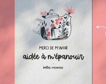 Carte Fin D Annee Scolaire Etsy