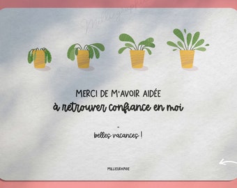 Carte Fin D Annee Scolaire Etsy