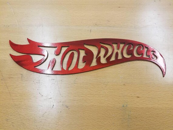 hot wheels metal sign