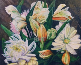 Blooming in the Darkness, 12 x 16 in., original giclee prints, by Roxanne Thompson