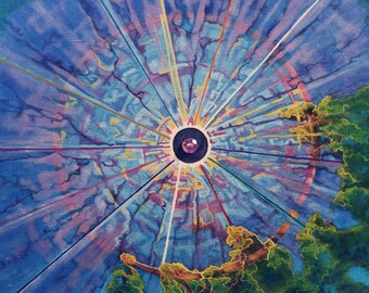 Eclipse Aura, 16 x 20 in., Original Giclee Print,  by Roxanne Thompson