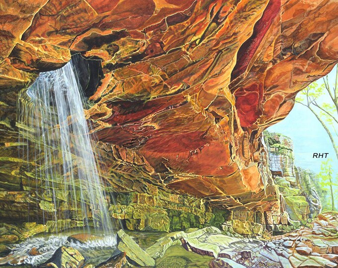 Buffalo River, Dreaming of The Glory Hole, 24 X 36 inches, Original giclee print by Roxanne Thompson
