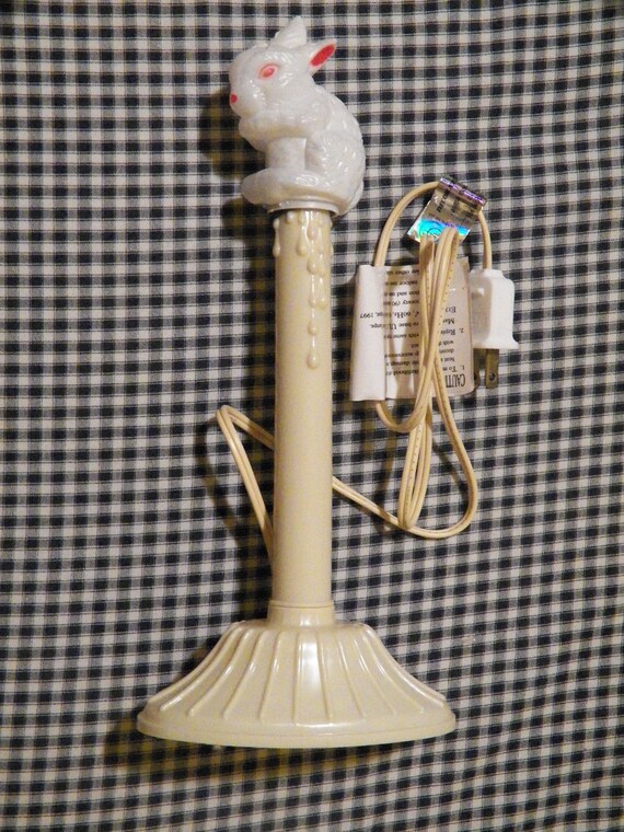 Easter Bunny Lighted Window Candolier Nos Etsy