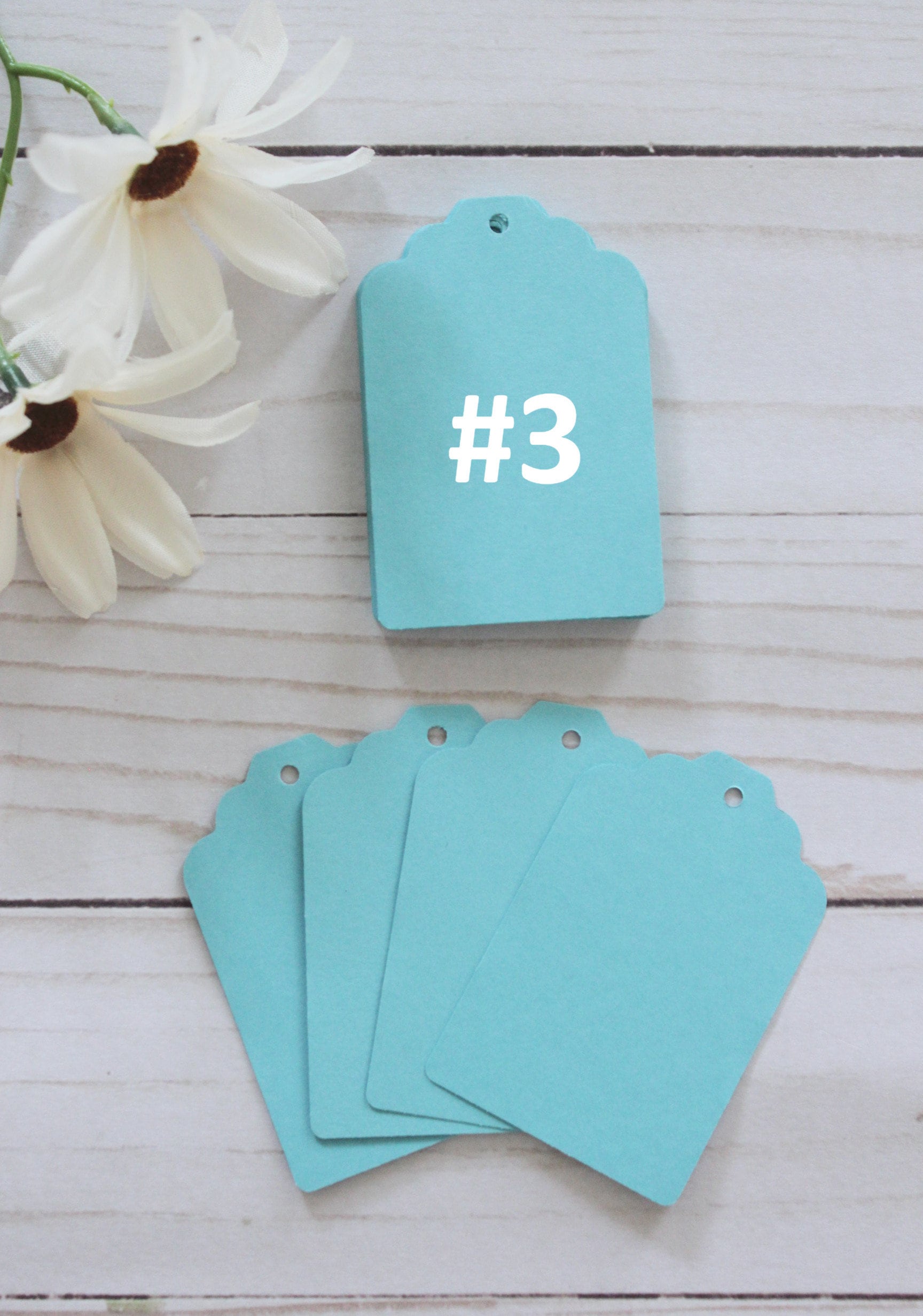 20x Blue Tags Étiquettes papier Blue Hang Tags Blue Gift Etsy