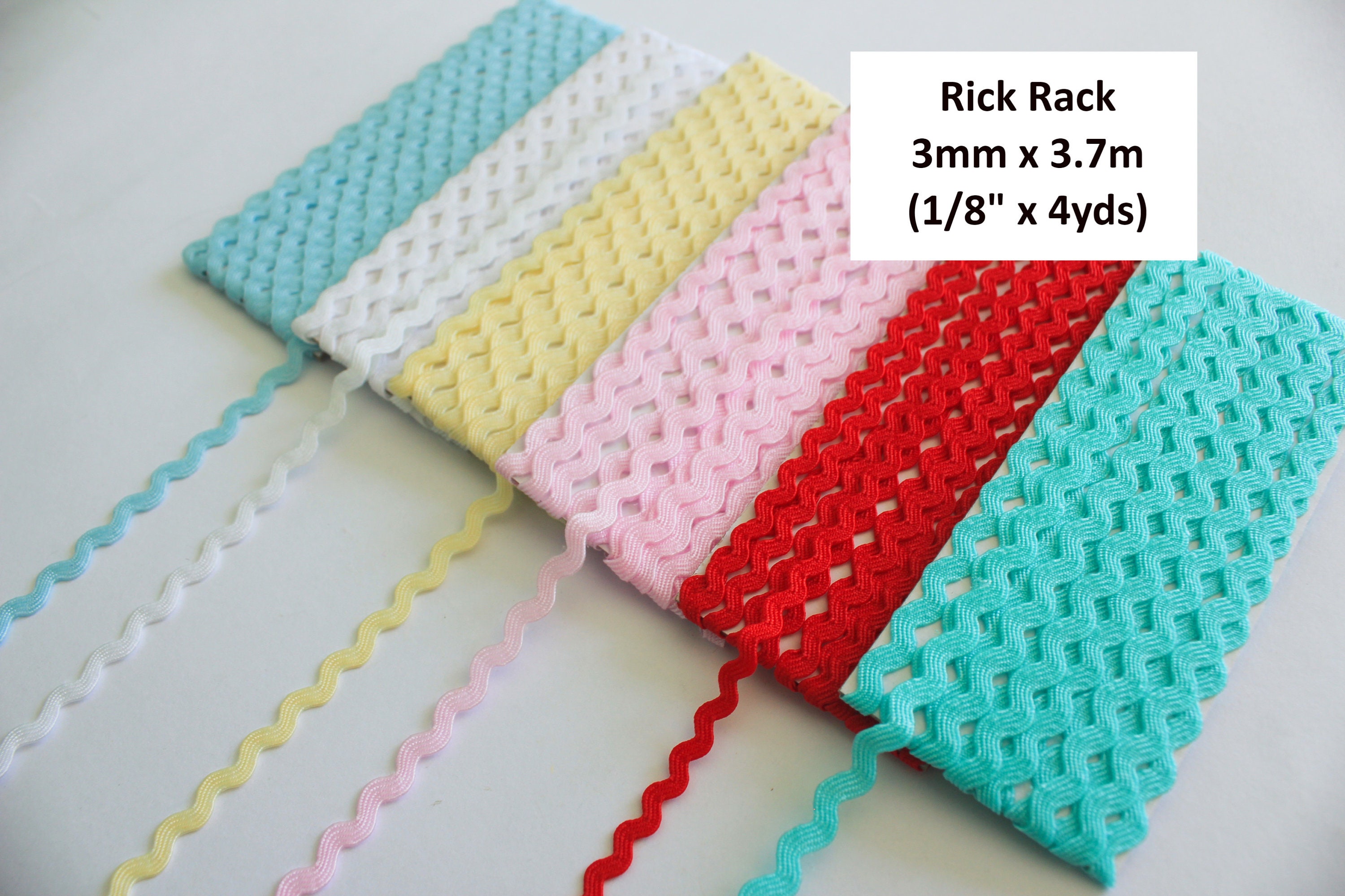 Rick Rack 3mm x 3.7m 1/8 x 4yds Ric Rac Trim Rick Etsy
