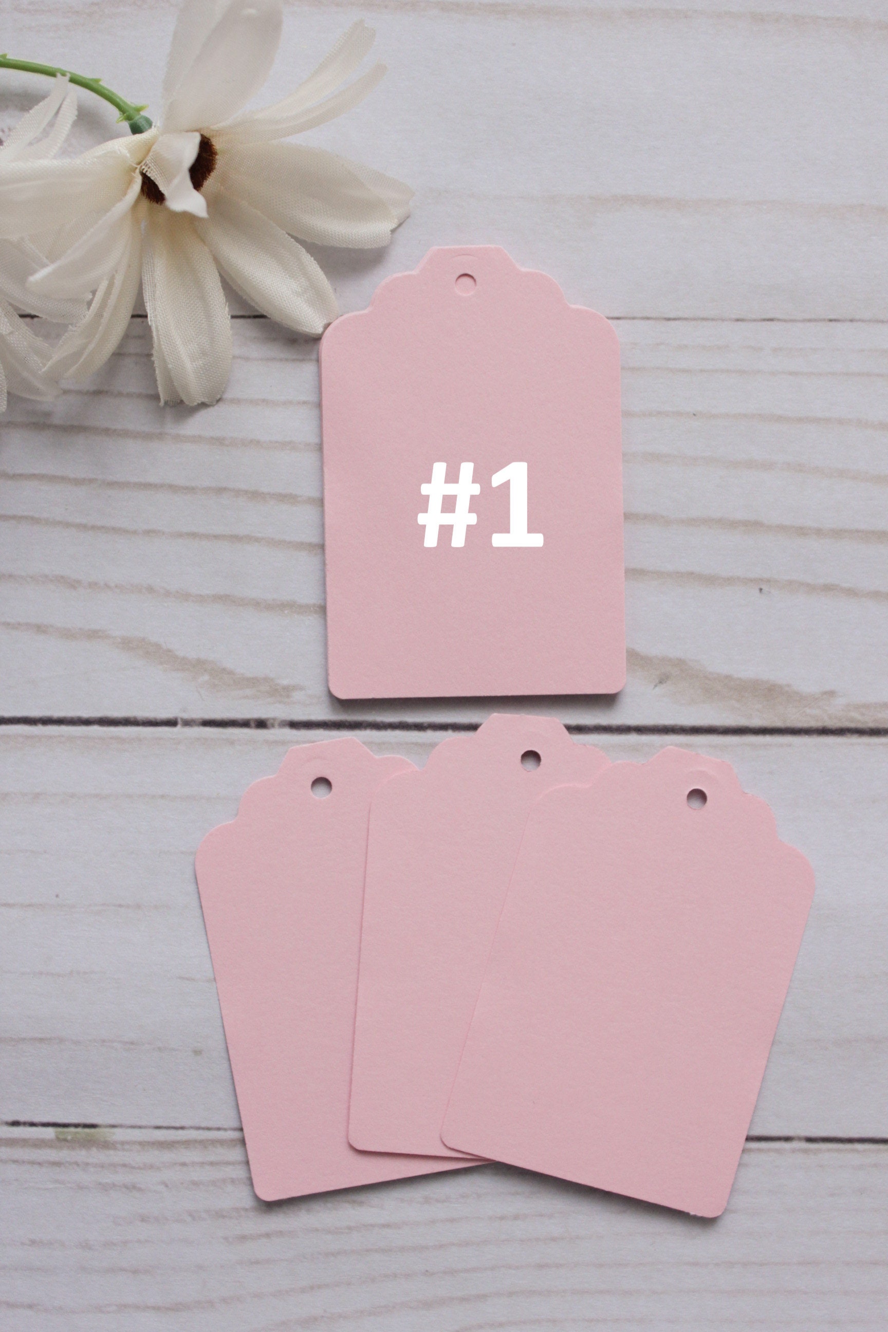 20x Pink Tags Paper Tags Pink Hang Tags Pink Gift Tags Etsy