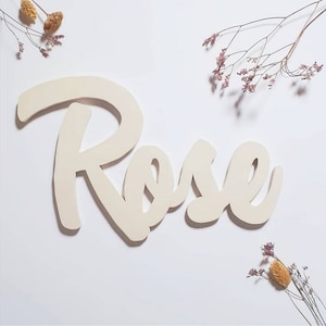 Wooden name to personalize, for a unique wall decoration to decorate a child&#39;s room.