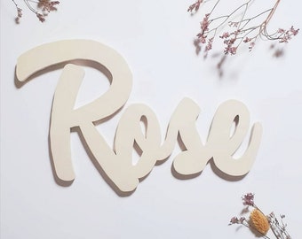 Wooden name to personalize, for a unique wall decoration to decorate a child's room.