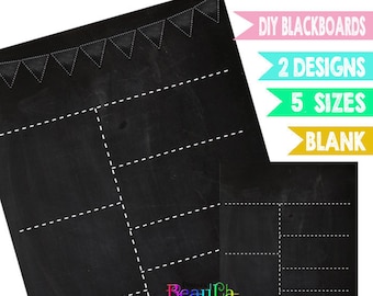 Printable Blank Chalkboard 2 - Blank Birthday Chalkboard - Chalkboard Blank DIY - Chalkboard Blank Template - DIY Blank Template