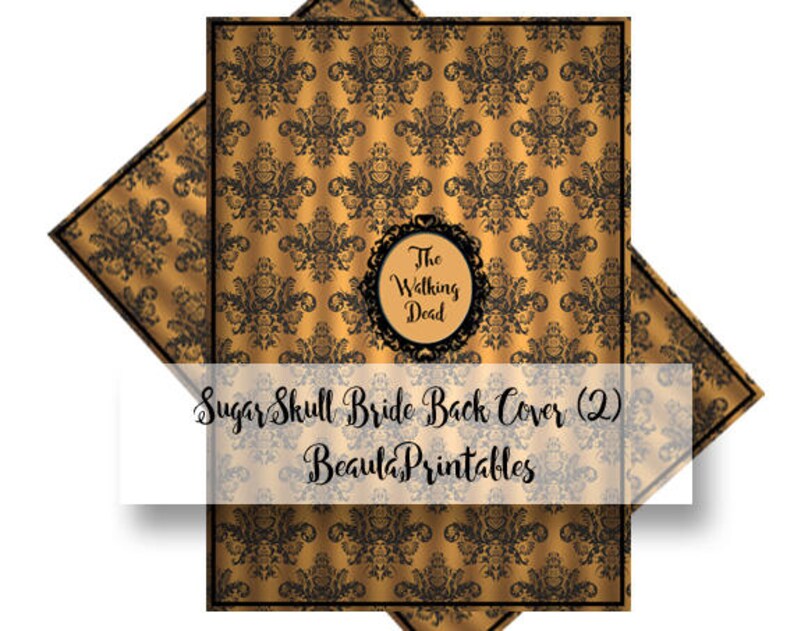 Sugar Skull Notebook Cover Sugar Skull Instant Download Sugar Scull Bride Journal Printable Printable Sugar Skull Journal Book Cover