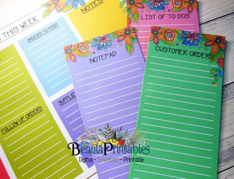 Printable to Do Planner Pad, Notepads, Daily Plannner Notepad, Business ...