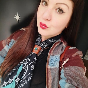 Western Rockabilly Scarf 65x65