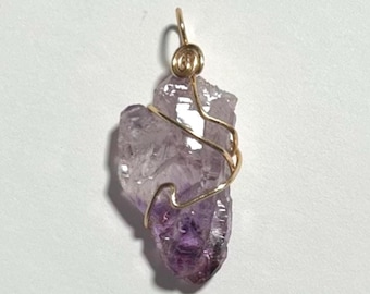 Amethyst Wrapped Pendant