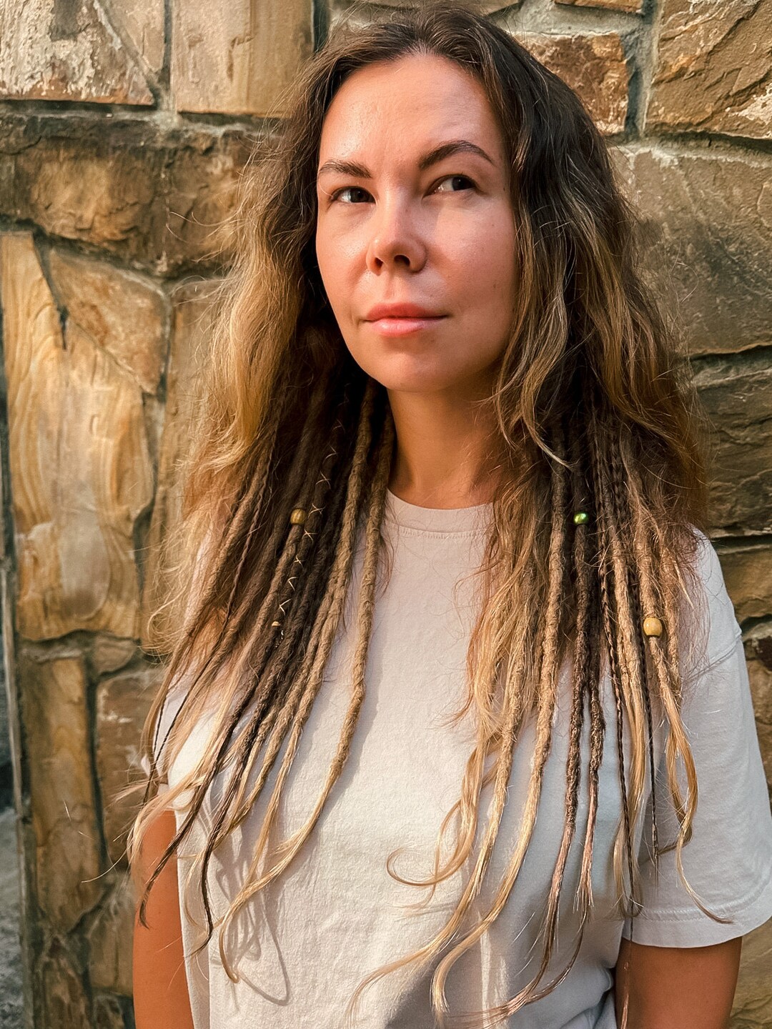 Synthetic Dreadlocks, Ubud Style Set, Natural Dirty Blond With Light