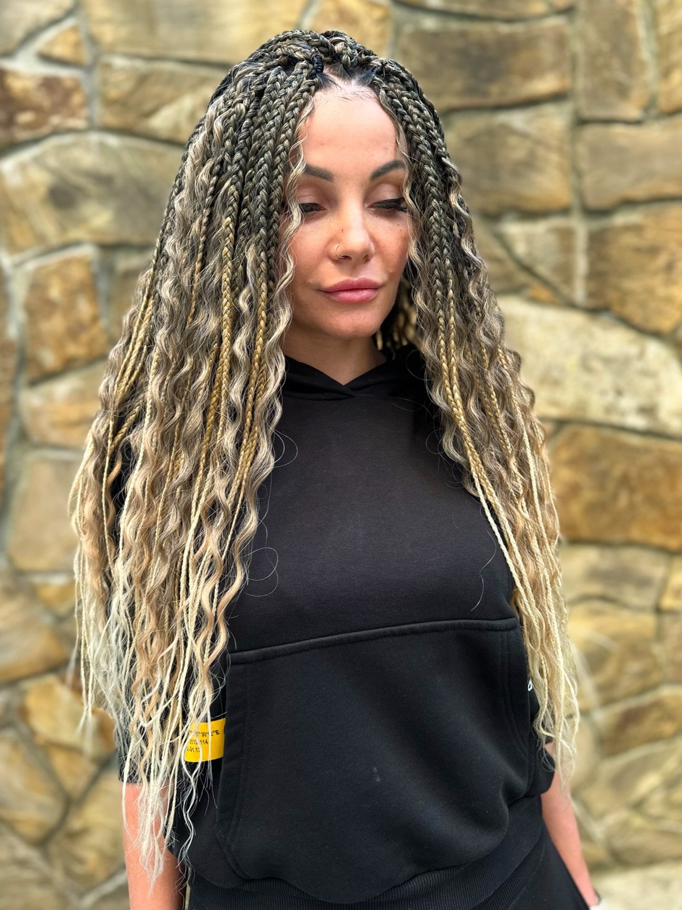Brownie Ombre Synthetic Dreadlocks Extensions, Boho Braids  display picture 1
