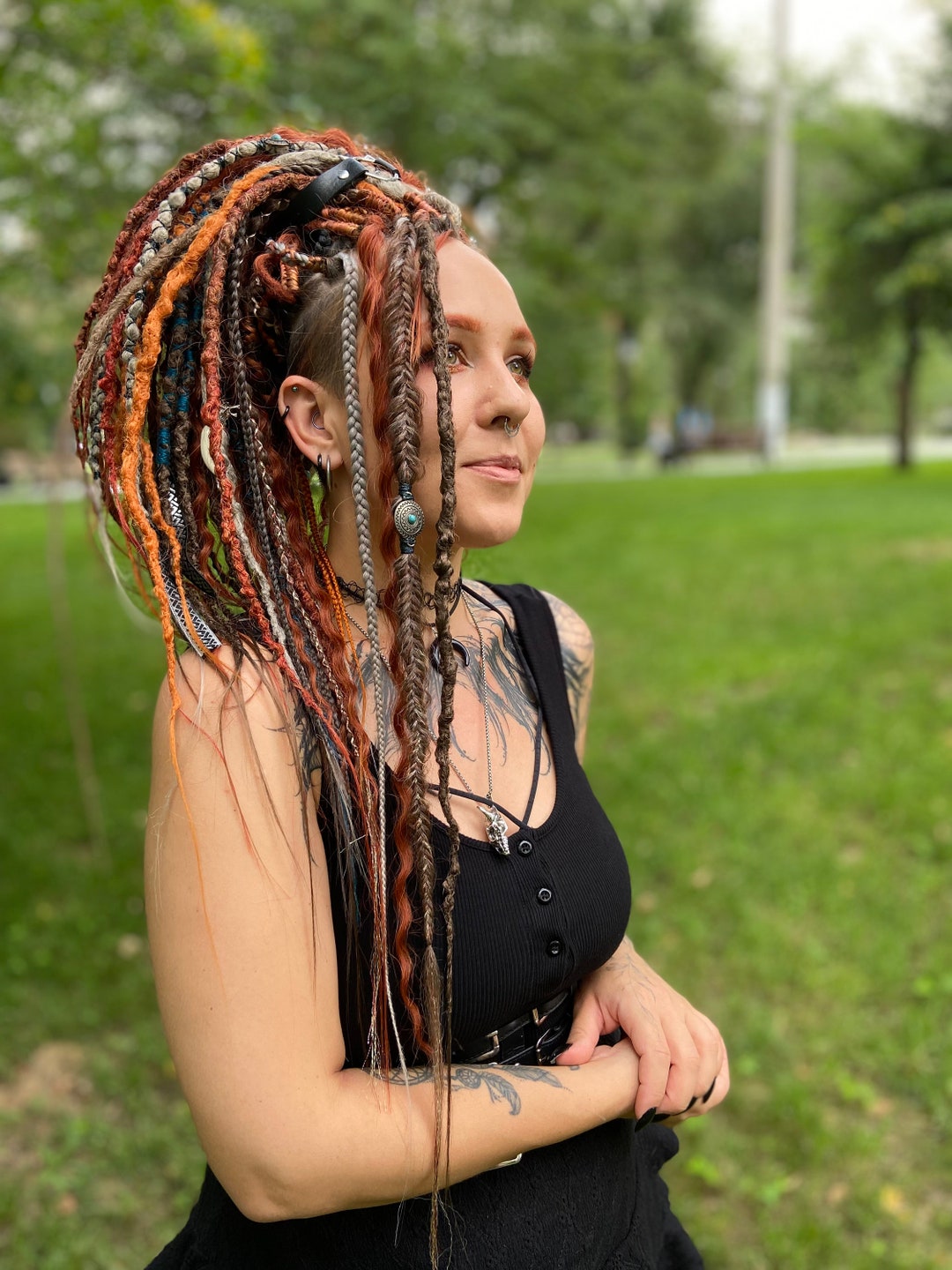 Viking Soul Temporary Dreads Set, Crochet Braids, Boho Festival