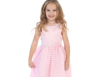 Pink Flower Girl Dress w/ Bolero (11)