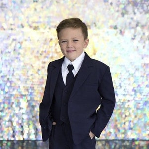 Boys Navy Blue Suit classic Etsy Canada