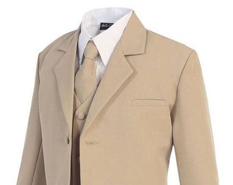 Jungen Khaki Anzug (Klassisch)