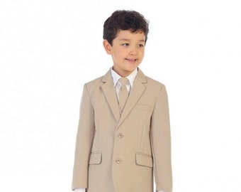 Jungen Khaki Anzug (Classic Slim)