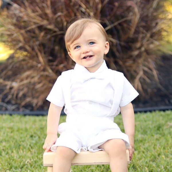 Scott - Baby Boys Baptism & Christening Outfit w/ Pants main image 1