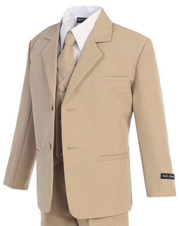 Boys top khaki suit