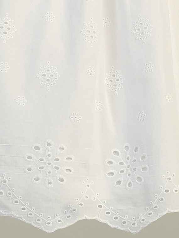 Eyelet top communion dress