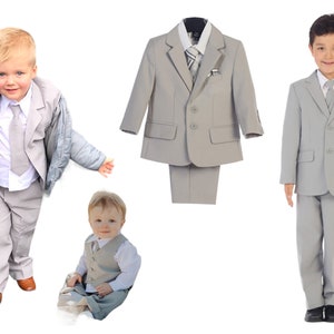 Boys Light Grey Suits - Classic, Classic Slim, Executive