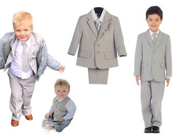 Boys Light Grey Suits - Classic, Classic Slim, Executive