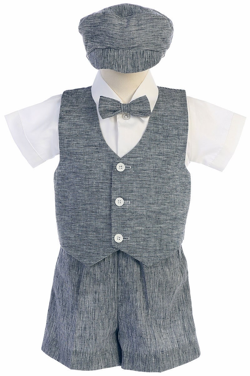Babys and Toddlers Vest Suit W/ Shorts for Baptisms or Ring Etsy