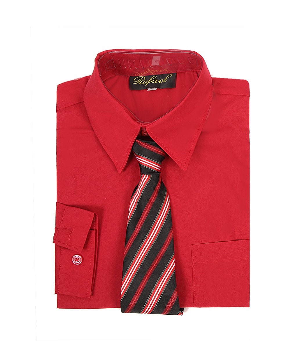 Boys Long Sleeve Formal Dress Shirts and Ties Choice of Etsy