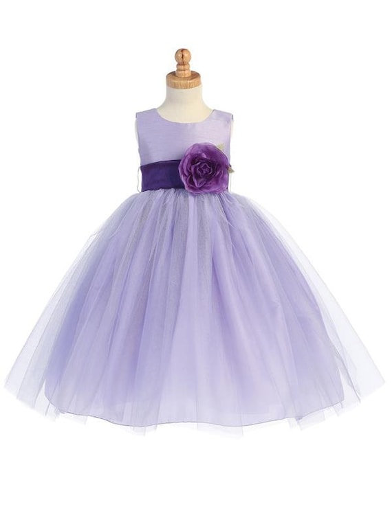 Lilac flower girl dress cheap
