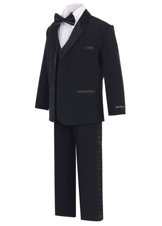 Boys Black Tuxedo Etsy Canada