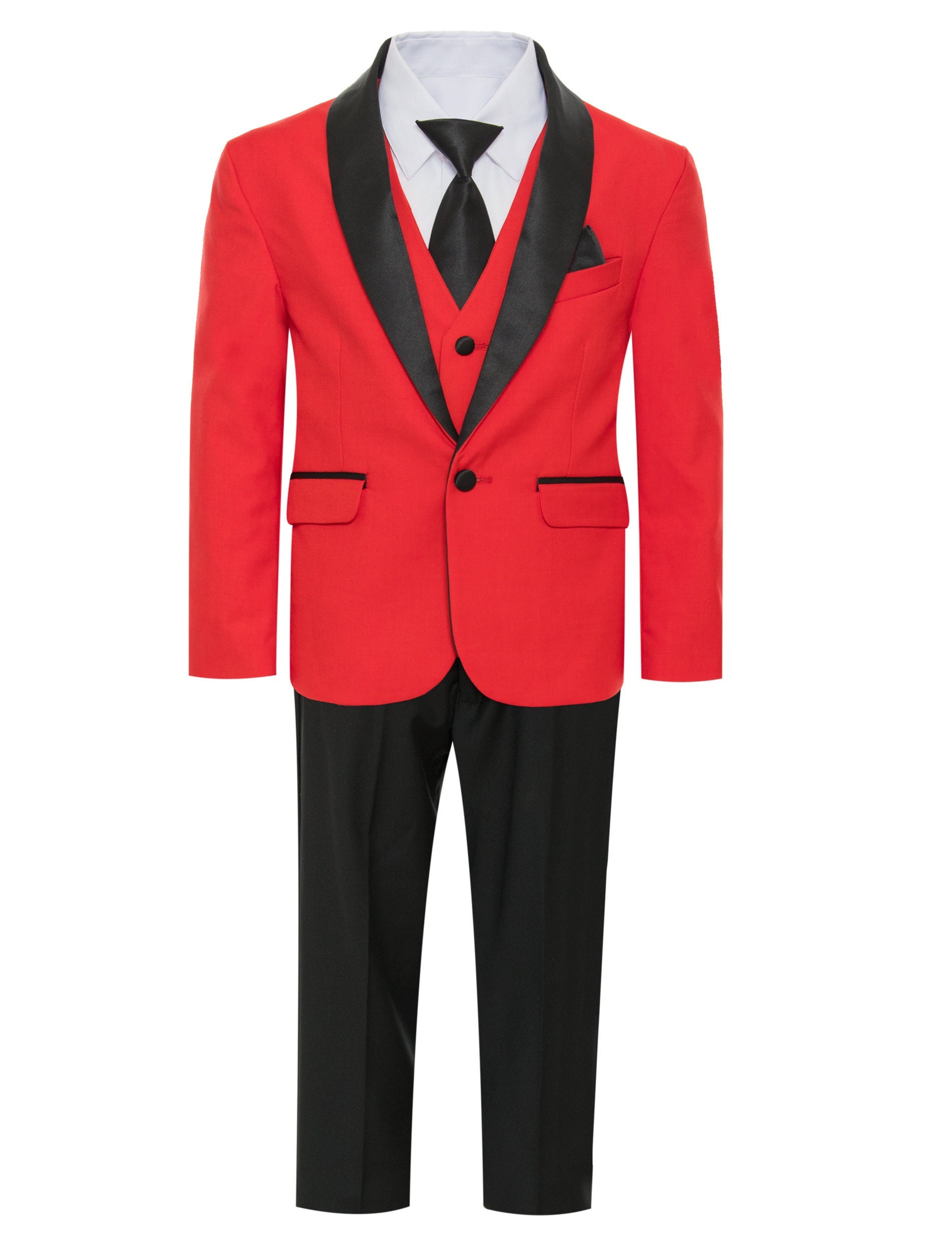Red And Black Suit