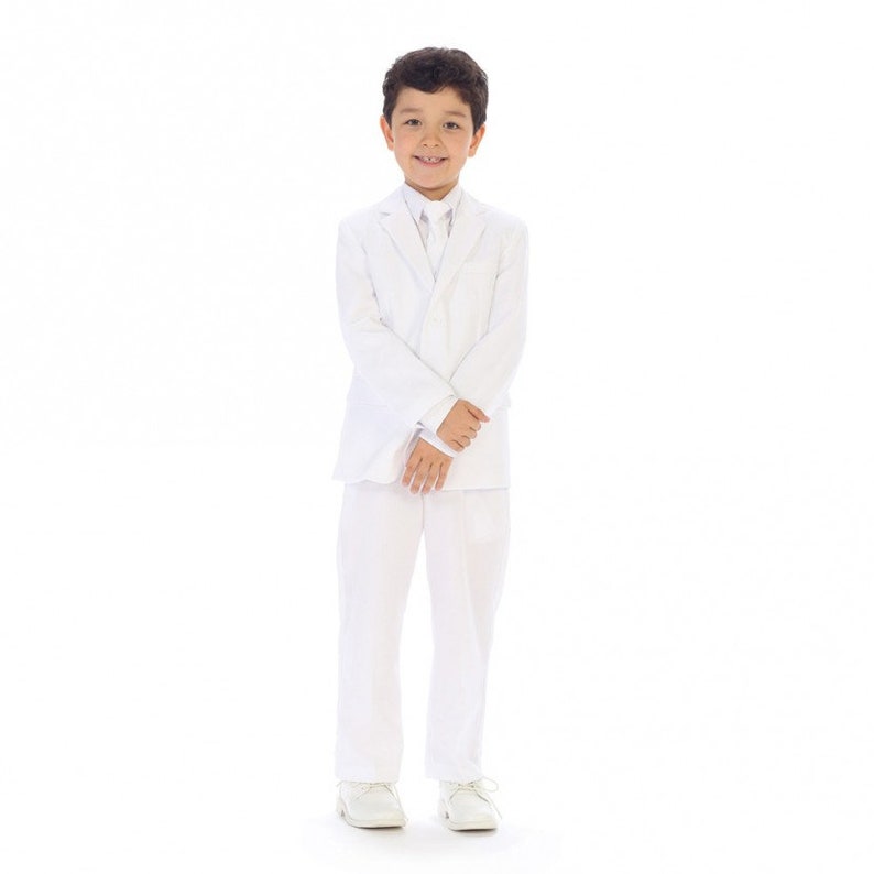 Boys Suits for Babies, Infants, Toddlers, and Kids. Outfits for Ring Bearers and Formal Occasions. White