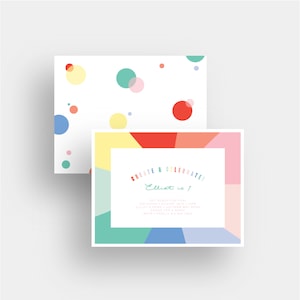 moderne kunst partij uitnodiging kleur wiel Rainbow verjaardag uitnodigen eenvoudige verf eerste baby douche Meri Meri kunstenaar Paintbrush tweede