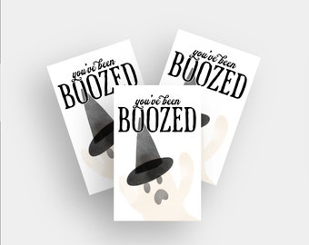 You've Been Boozed Boo'd Booed Download Halloween Instant Printable Bundle