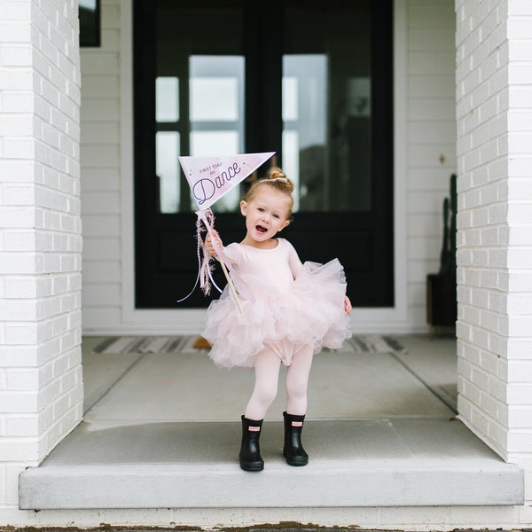 Dance Pennant Flag Ballerina Tutu Instant Printable