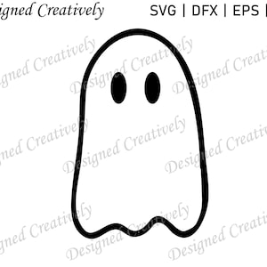 Fantasma SVG / Halloween SVG / Fantasma simple SVG / Temporada SVG / Halloween temático SVG / Svg recortado / Vacaciones SVG / Svg espeluznante