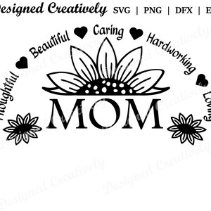 Happy Mother&#39;s Day SVG, Mom SVG, Mother Poem SVG, Mother&#39;s Day svg, Momma Birthday svg, Mom Birthday svg, Momma svg, Mother svg, Flower svg