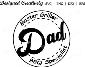 Happy Father's Day SVG, Dad SVG, Master Griller SVG, Father's Day svg, Dad Birthday svg, bbq specialist svg, Grill Master svg, Barbeque svg