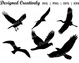 Flying Bird Bundle SVG, Flying Birds SVG, Bird SVG, Stork svg, Eagle svg, Dove svg, Flying Bird png, Flying Bird Clipart, Flying Birds