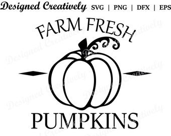 Farm Fresh Pumpkins SVG, Pumpkin SVG, Halloween SVG, Pumpkin Patch svg, Halloween Themed svg, Pumpkins svg, Thanksgivings svg, Pumpkin png