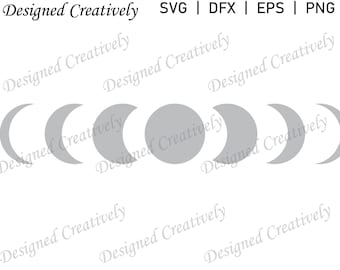Moon Phases svg, Moon SVG, Luna Llena SVG, Moon Phases Clip Art, Moon Phases Cut File, Moon Phases, Moon Cut File, Moon Clip Art, Moon Moon