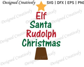 Christmas Tree SVG | Word Tree SVG | Christmas Words SVG | Word Christmas Tree svg | Christmas Tree Word Art svg | Holiday Tree svg