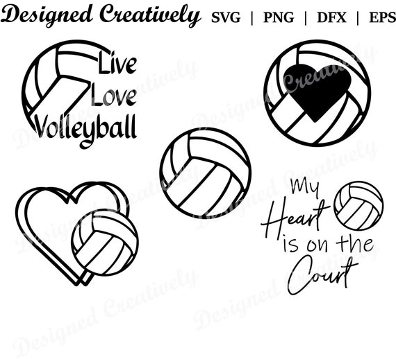 Volleyball SVG Volleyball Bundle SVG Live Love Volleyball | Etsy Canada